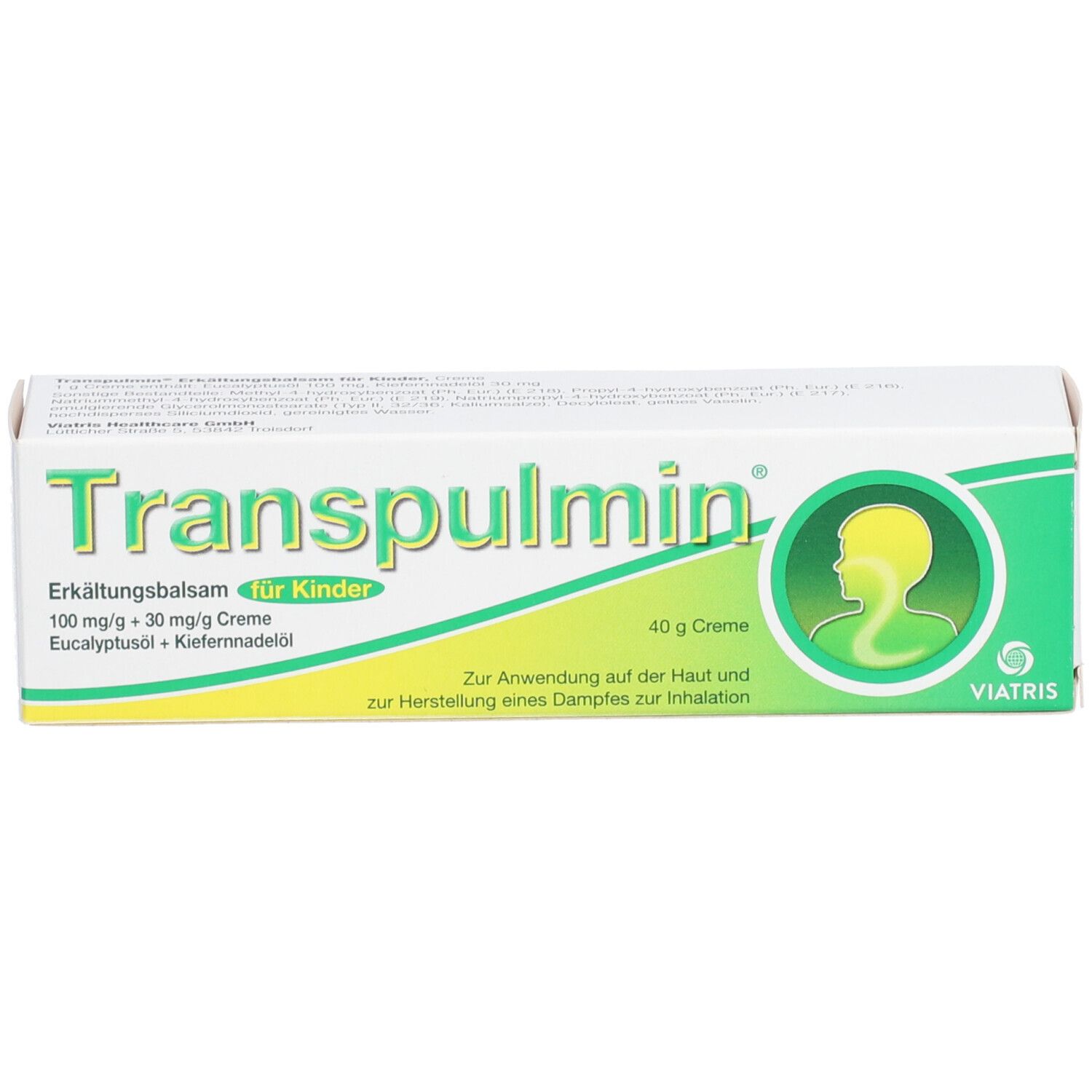 Transpulmin Erkältungsbalsam für Kinder: Wohltuender Balsam zur Anwendung bei Erkältung, Husten und Schnupfen