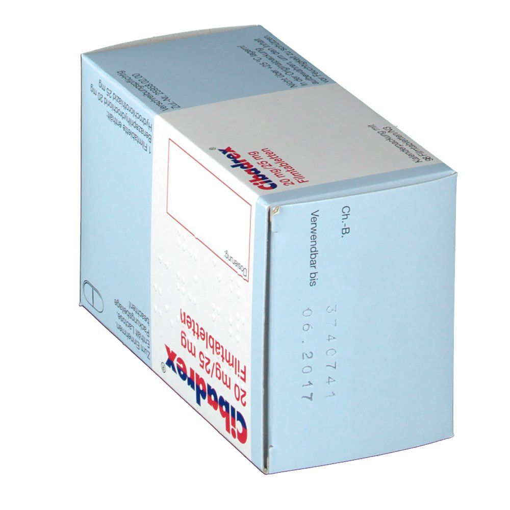 Cibadrex® 20 mg/25 mg