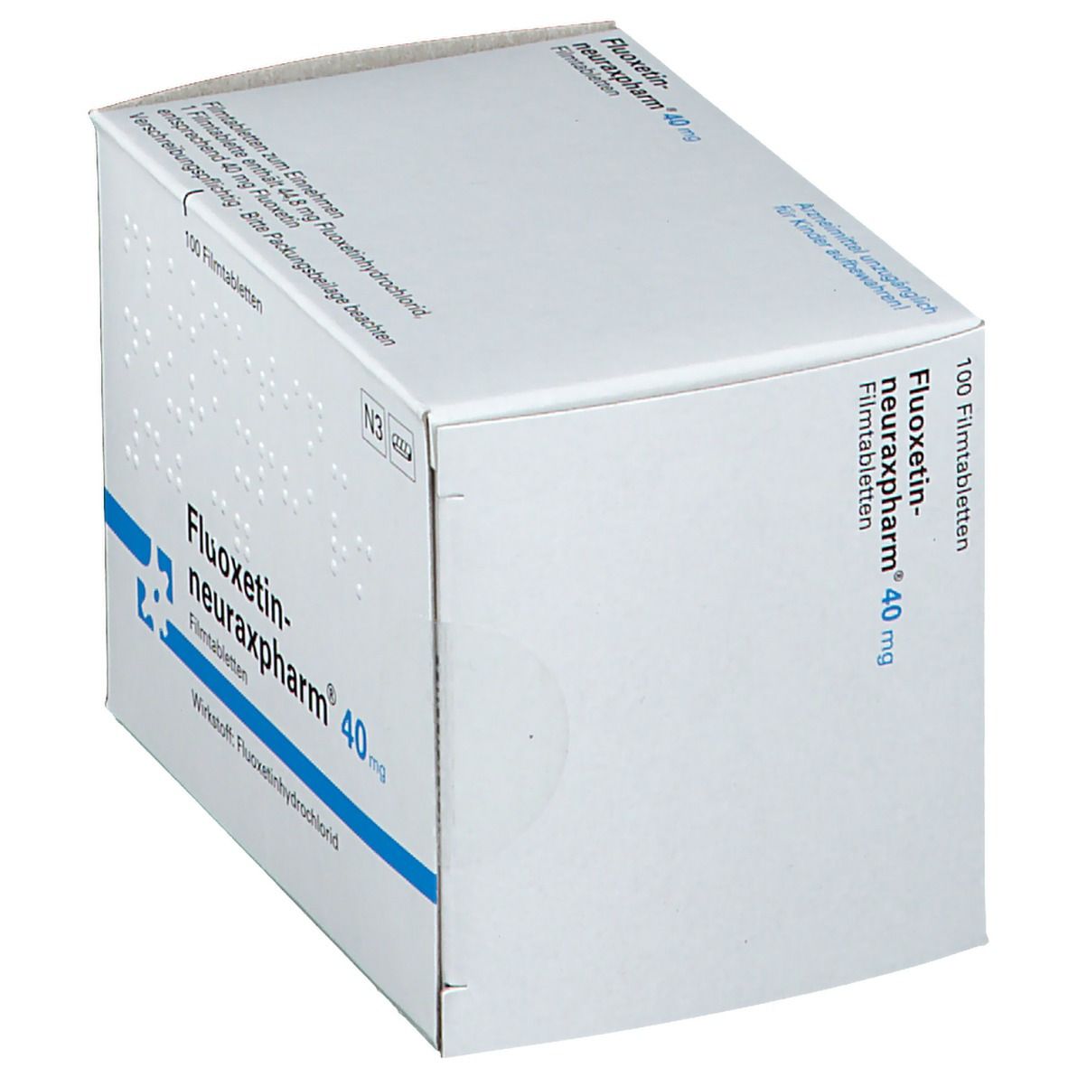 Fluoxetin Neuraxpharm 40 Mg 100 St Mit Dem E Rezept Kaufen Shop Apotheke