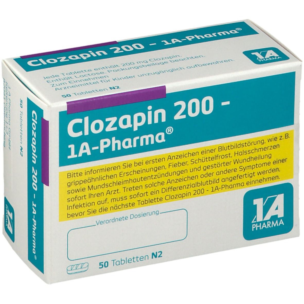 Clozapin 200-1A Pharma Tabletten 50 St