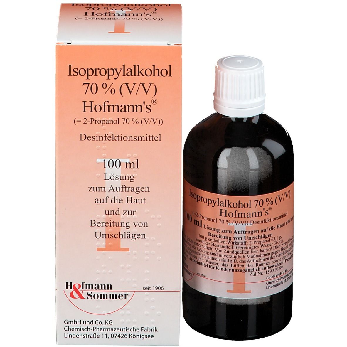 Isopropylalkohol 70 % Hofmanns® 500 ml - SHOP APOTHEKE