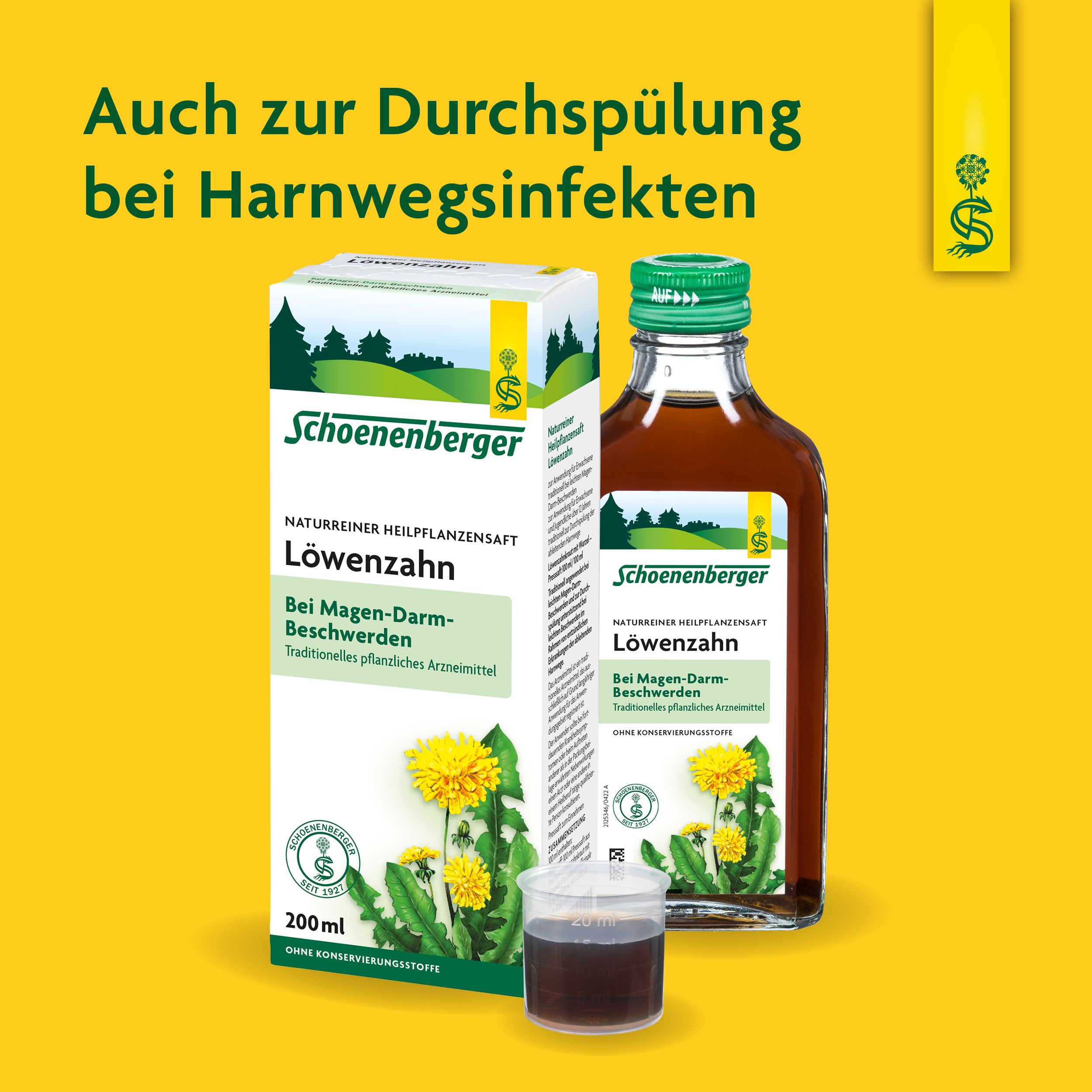 Schoenenberger® naturreiner Heilpflanzensaft Löwenzahn