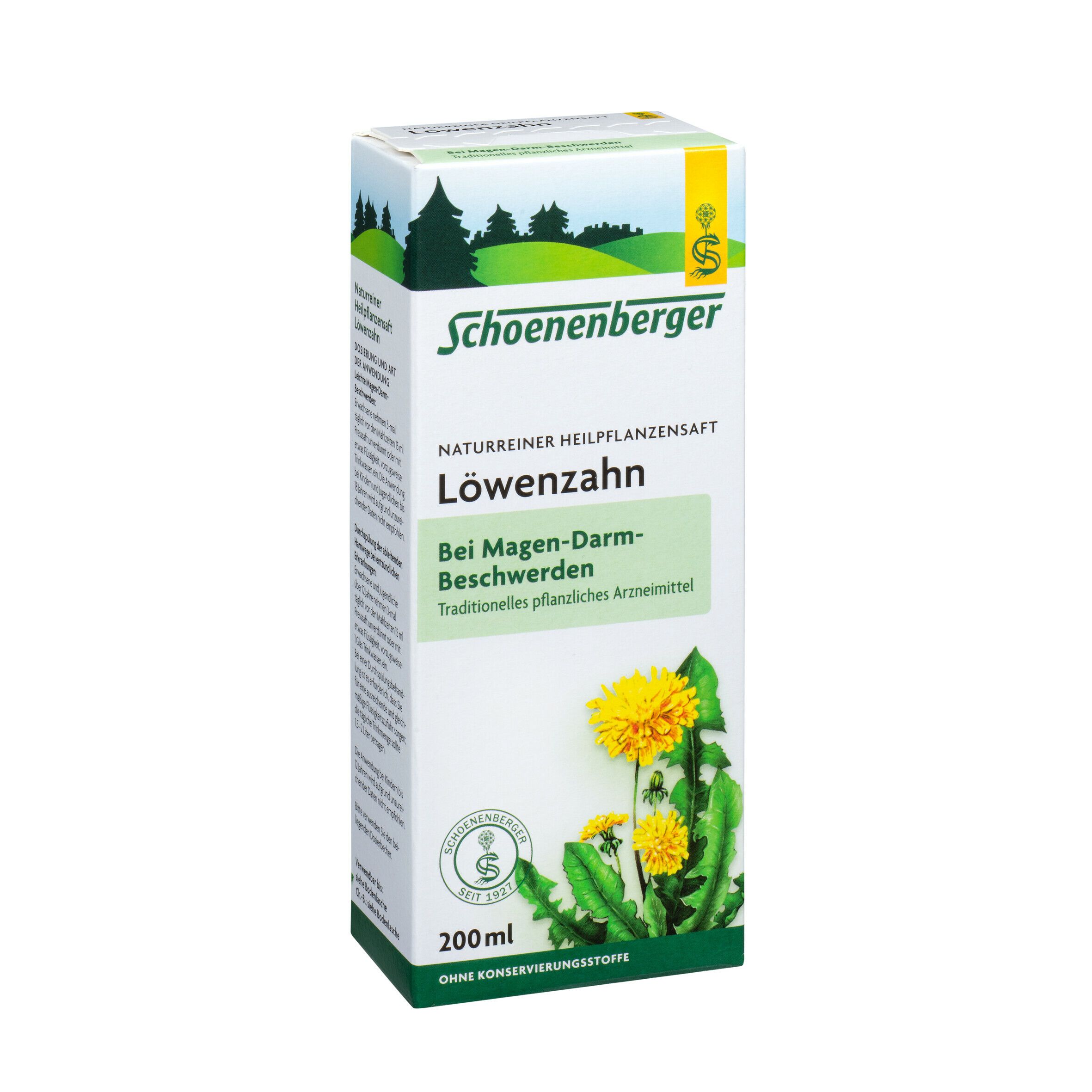 Schoenenberger® naturreiner Heilpflanzensaft Löwenzahn