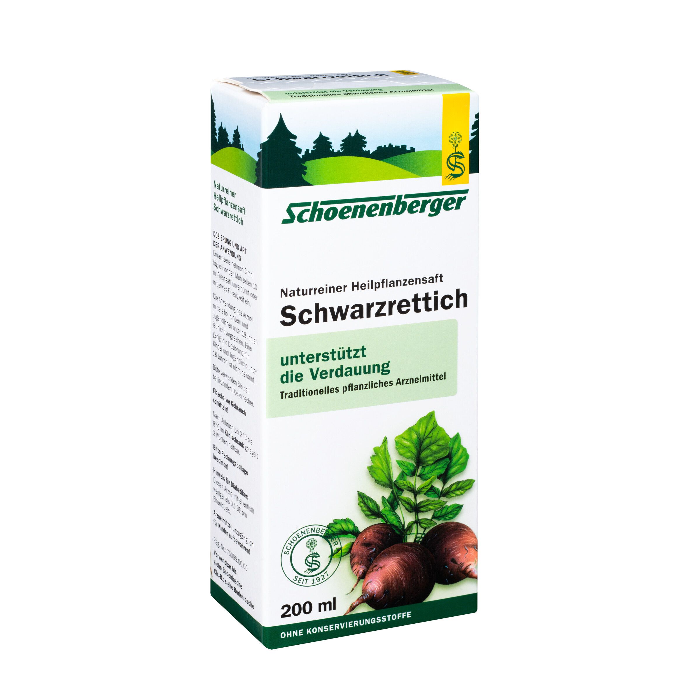 Schoenenberger® naturreiner Heilpflanzensaft Schwarzrettich