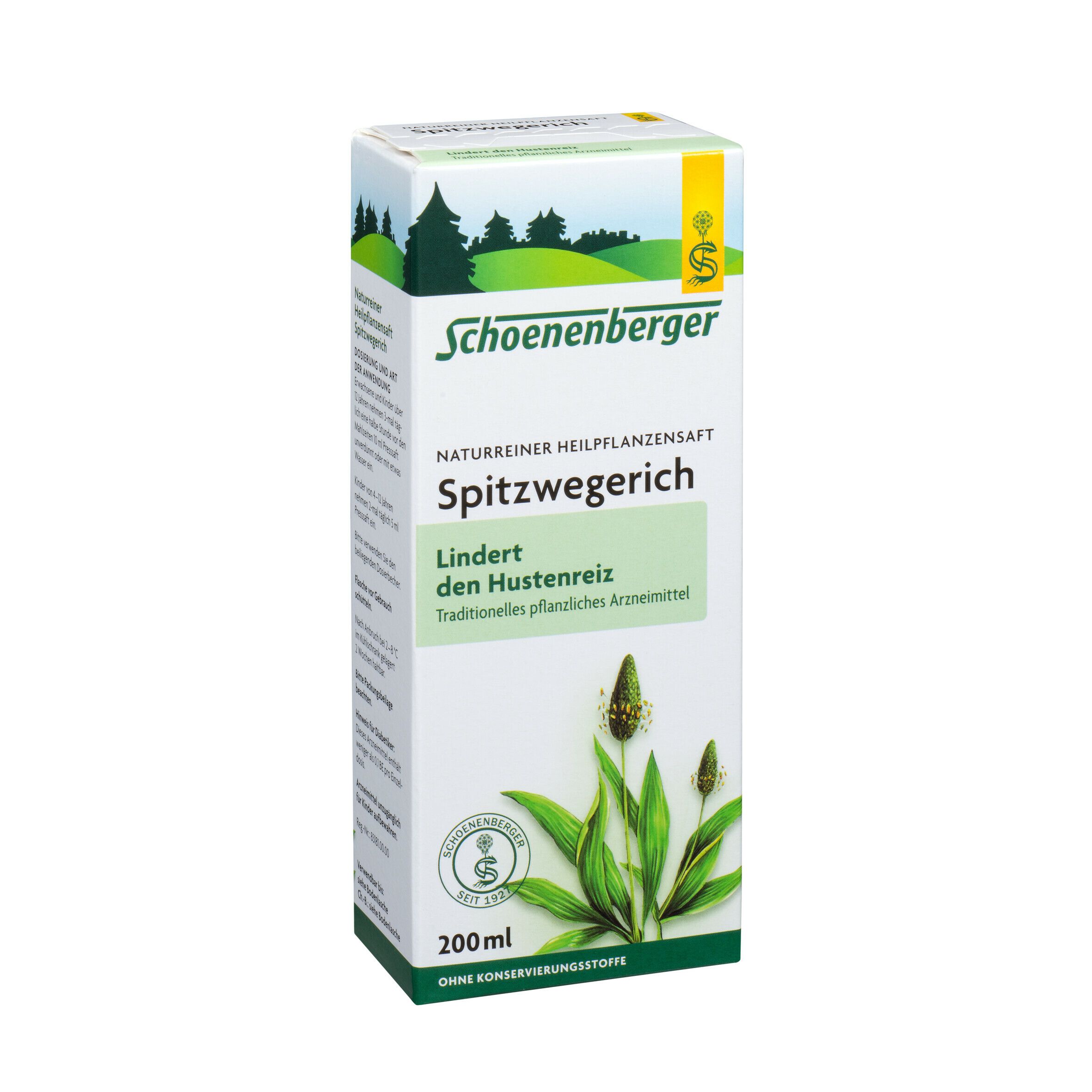 Schoenenberger® naturreiner Heilpflanzensaft Spitzwegerich