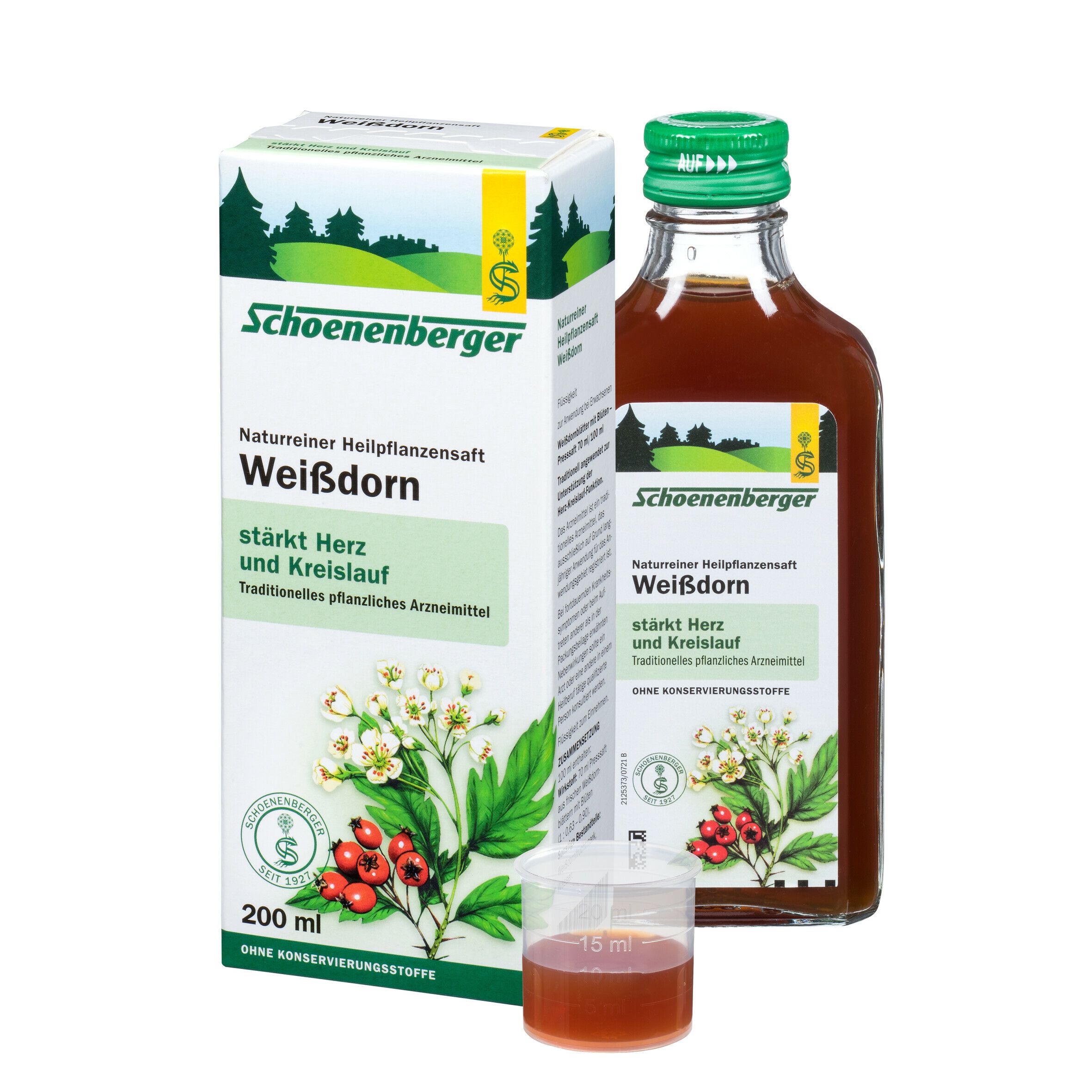Schoenenberger® naturreiner Heilpflanzensaft Weißdorn