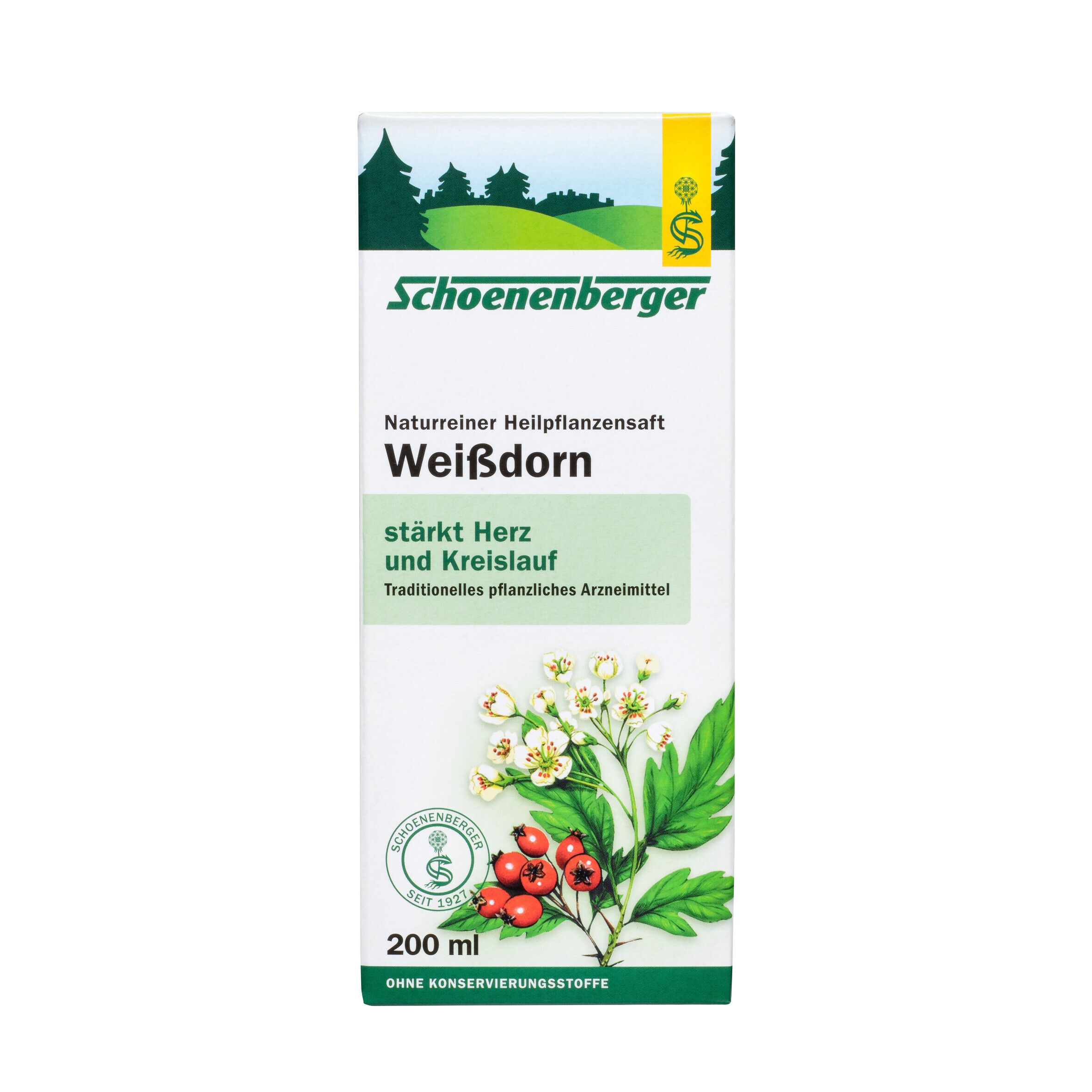 Schoenenberger® naturreiner Heilpflanzensaft Weißdorn