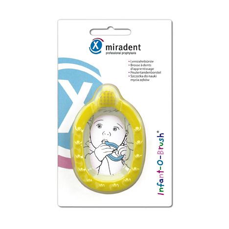 miradent Infant-O-Brush® Brosse à dents d'apprentissage Jaune