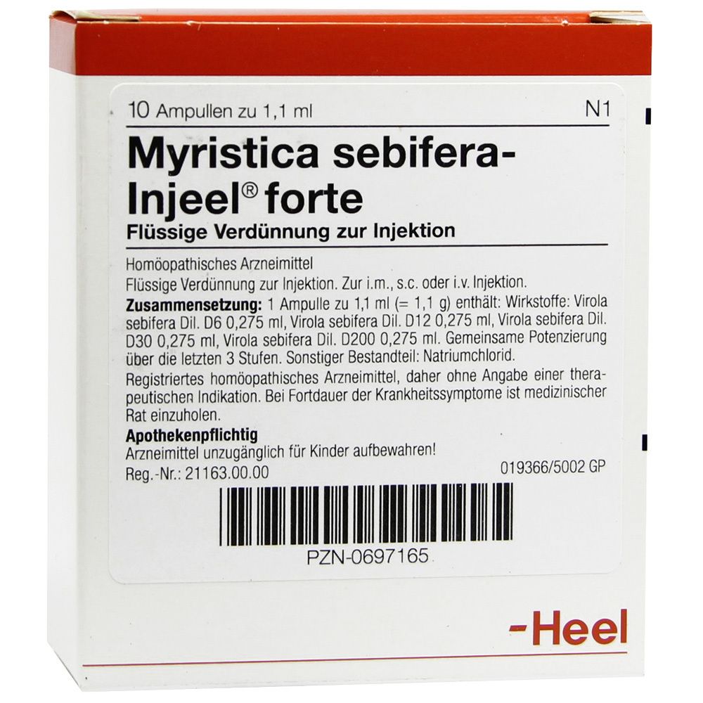Myristica sebifera-Injeel® forte Ampullen