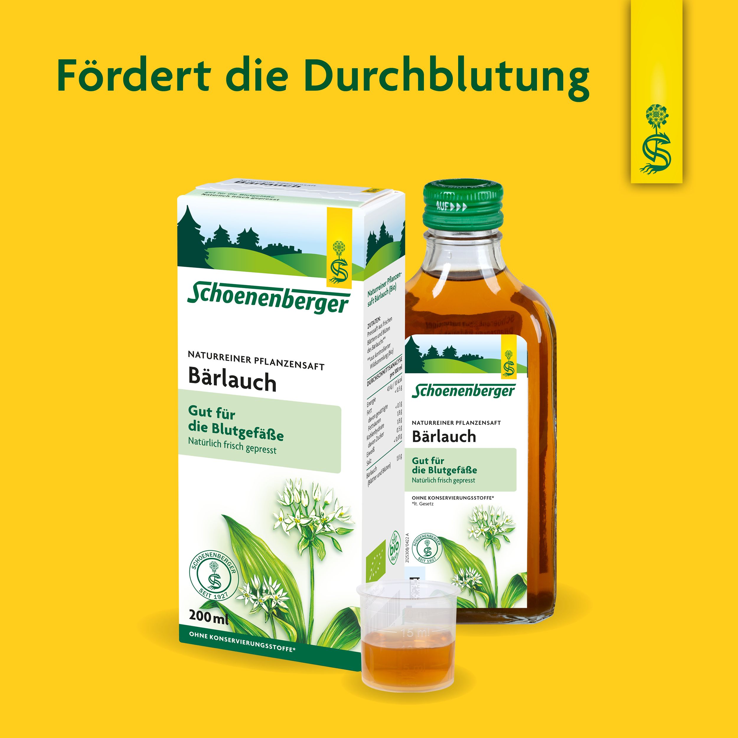 Schoenenberger® naturreiner Pflanzensaft Bärlauch