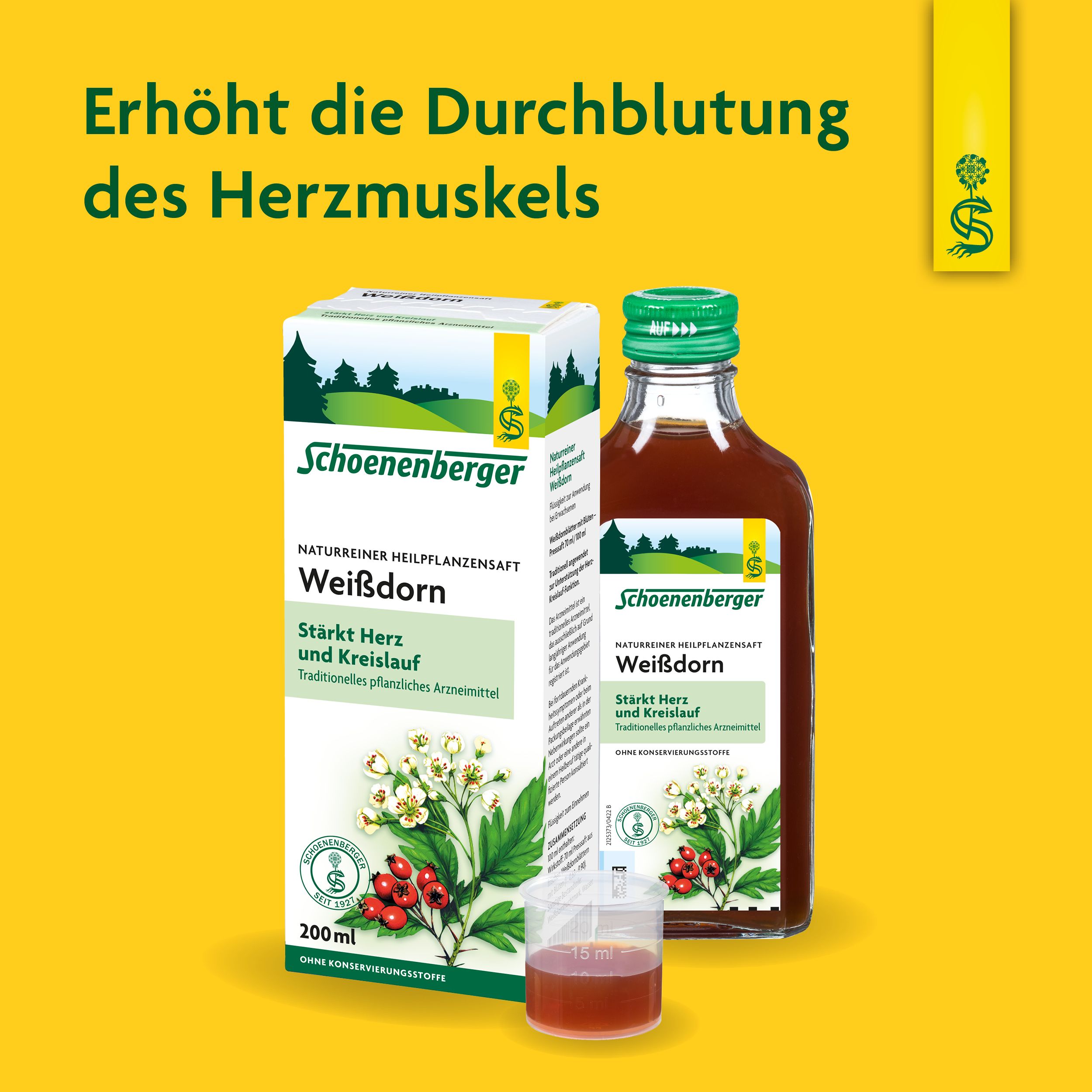 Schoenenberger® naturreiner Heilpflanzensaft Weißdorn