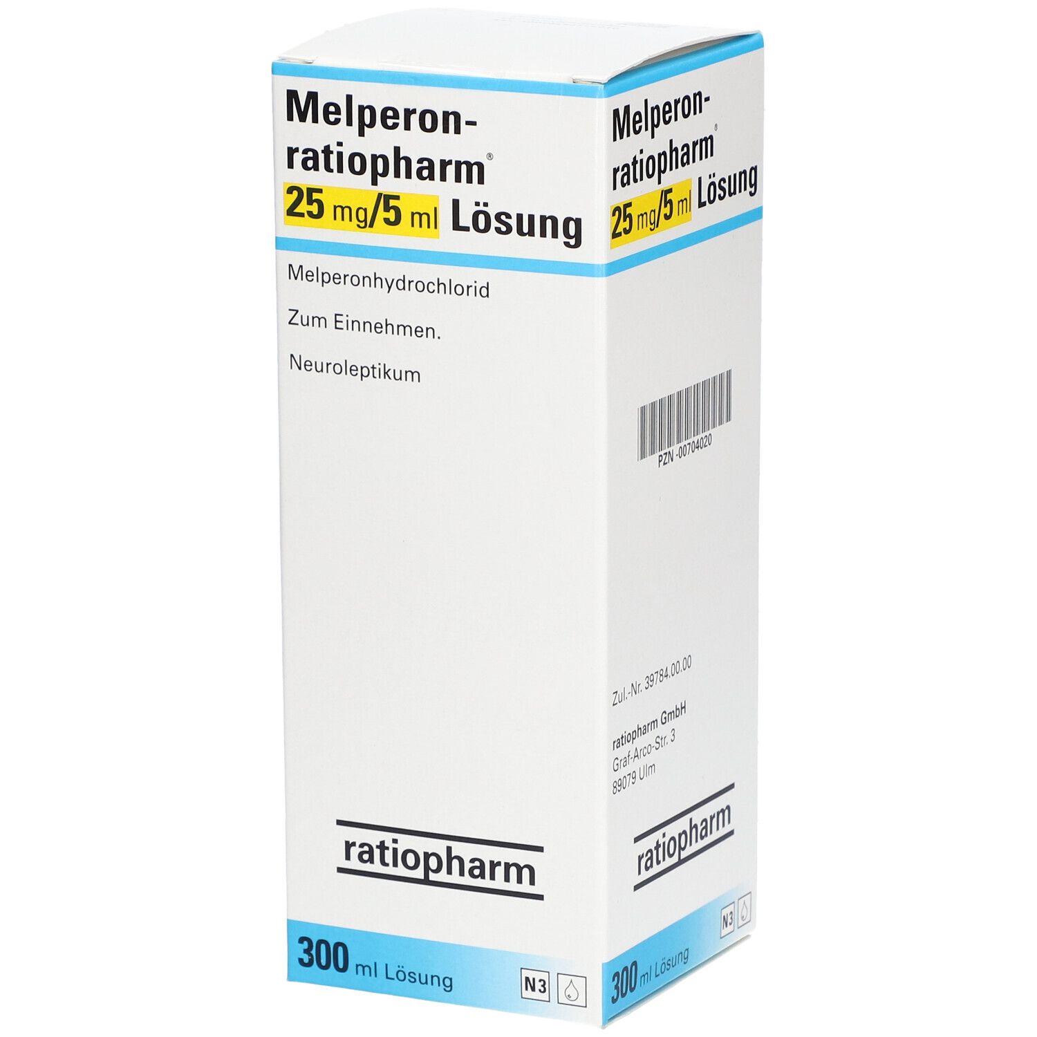 Melperon-ratiopharm® 25 mg/5 ml