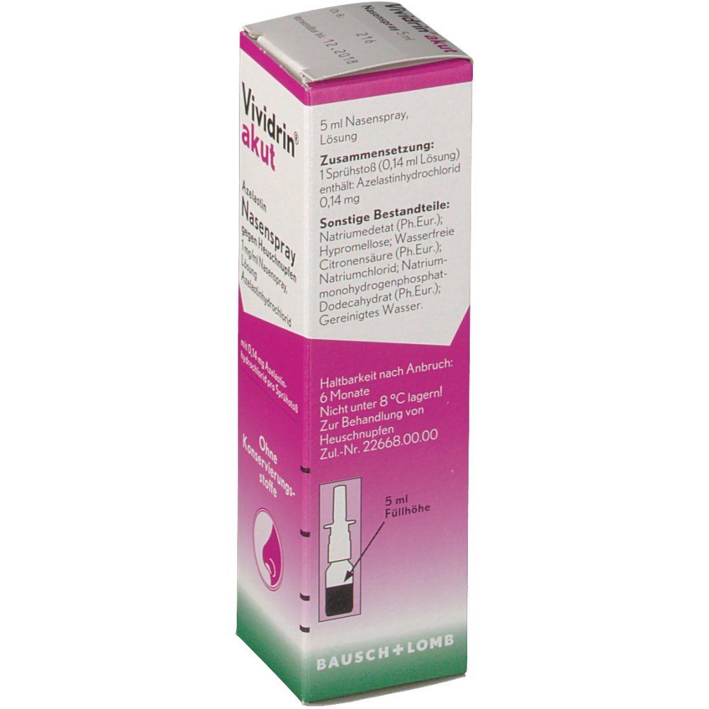 Vividrin® akut Azelastin Nasenspray gegen Heuschnupfen