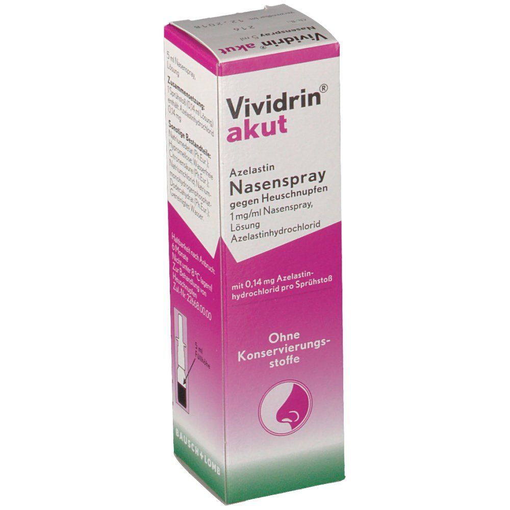 Vividrin® akut Azelastin Nasenspray gegen Heuschnupfen