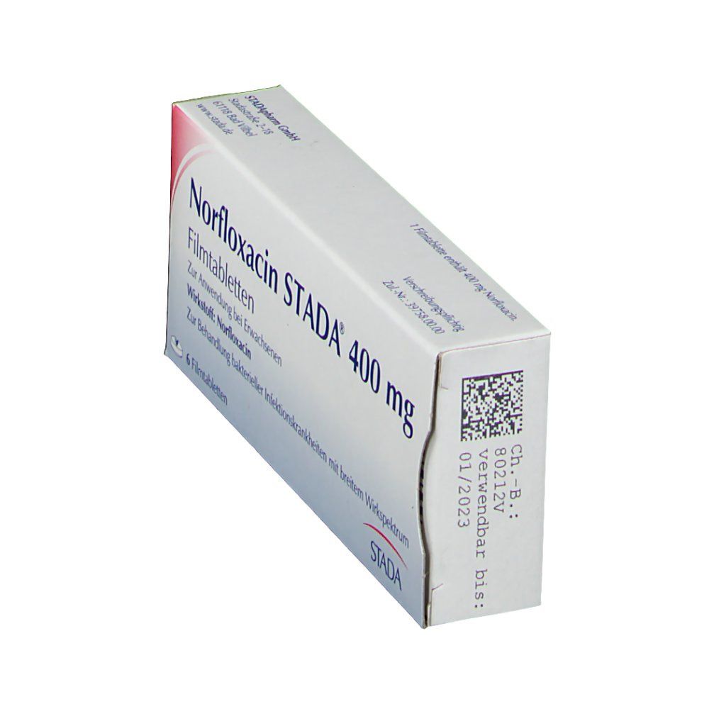 Norfloxacin Stada 400 mg Filmtabletten 6 St