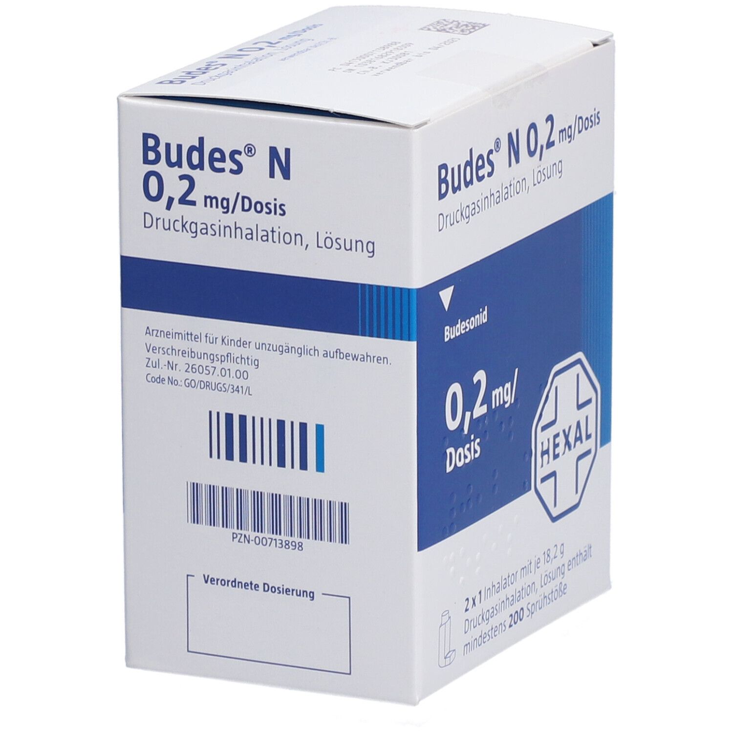 Budes N 0,2 mg/Dosis Druckgasinhalation Lösung 2 St Dosieraerosol