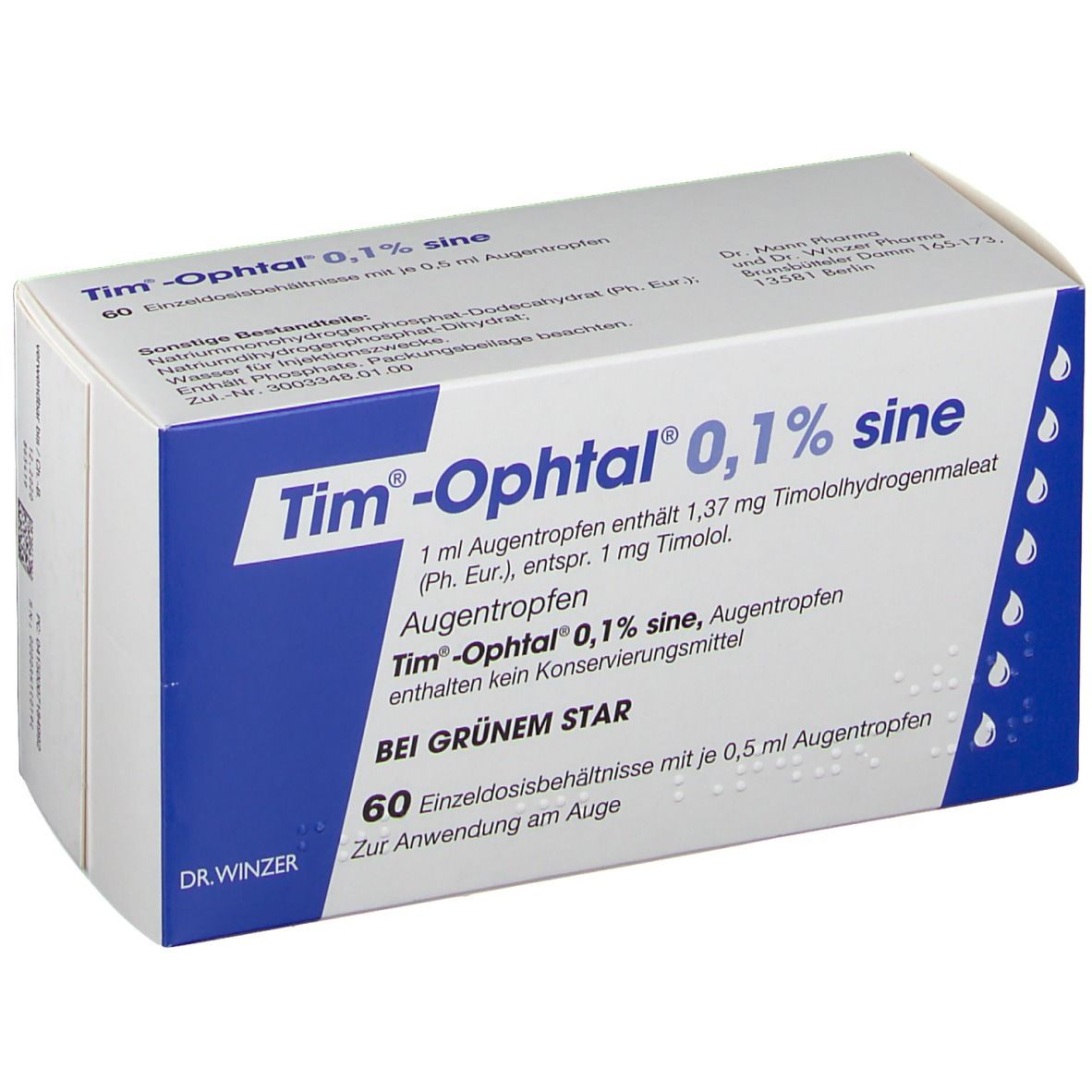 Tim®-Ophtal® 0,1 % sine