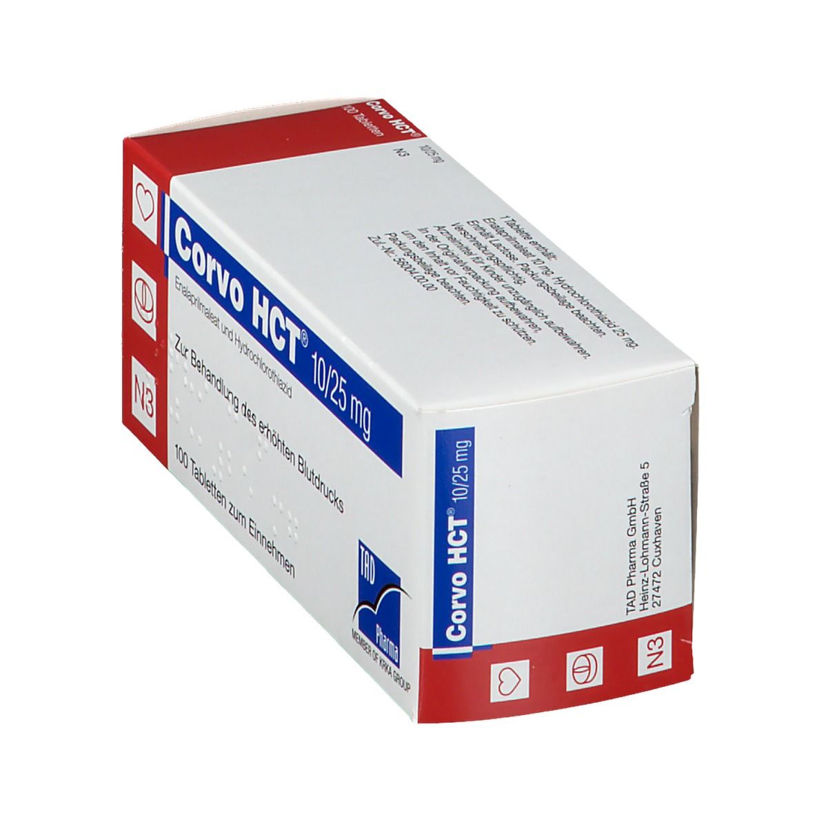 Corvo HCT 10/25 mg Tabletten 100 St