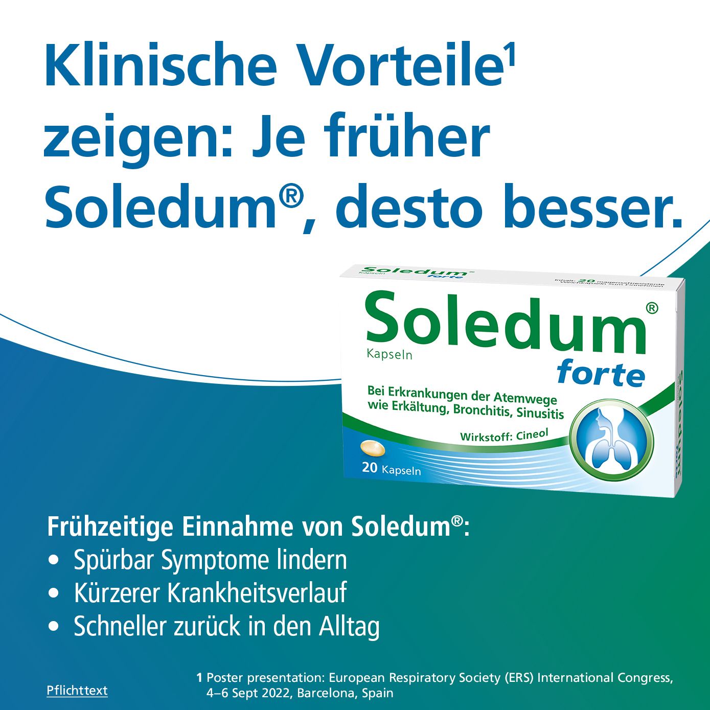 Soledum® forte Kapseln bei Erkältung, Bronchitis & Sinusitis