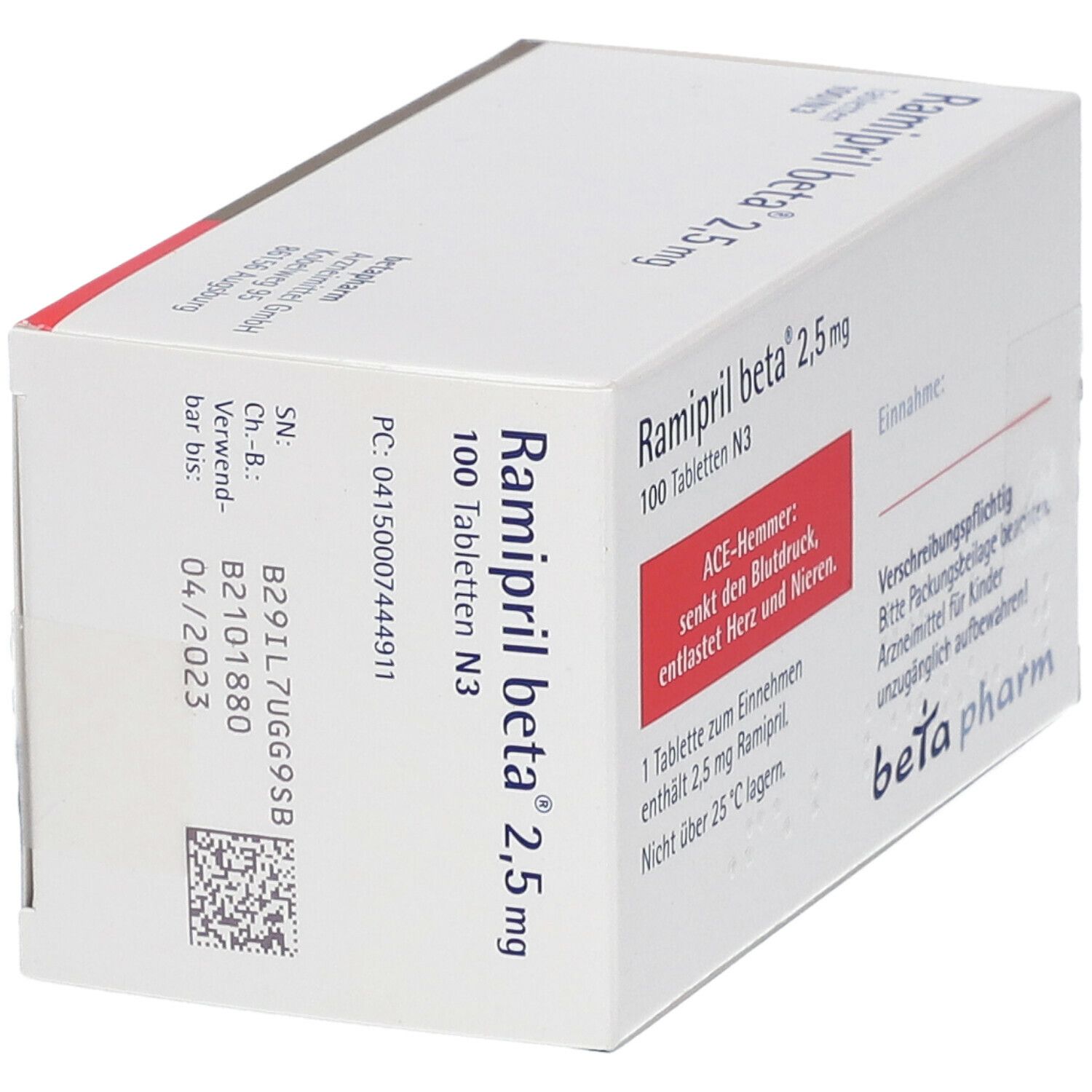 Ramipril beta® 2,5 mg