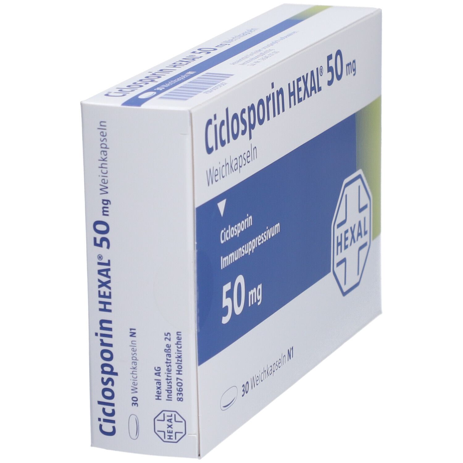 Ciclosporin Hexal 50 mg Kapseln 30 St Weichkapseln