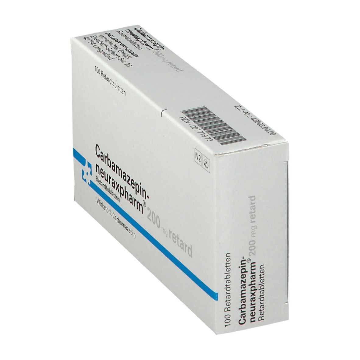 CARBAMAZEPIN-neuraxpharm 200 mg retard Tabl. 100 St Retard-Tabletten