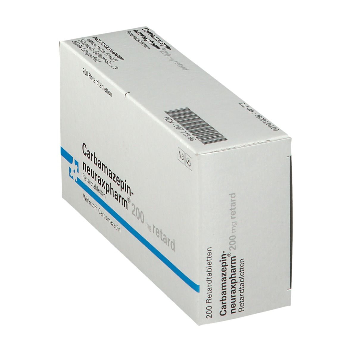 CARBAMAZEPIN-neuraxpharm 200 mg retard Tabl. St Retard-Tabletten