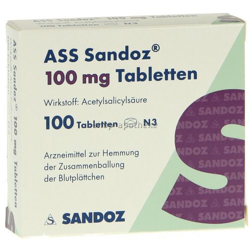 ASS Sandoz 100 mg Tabletten