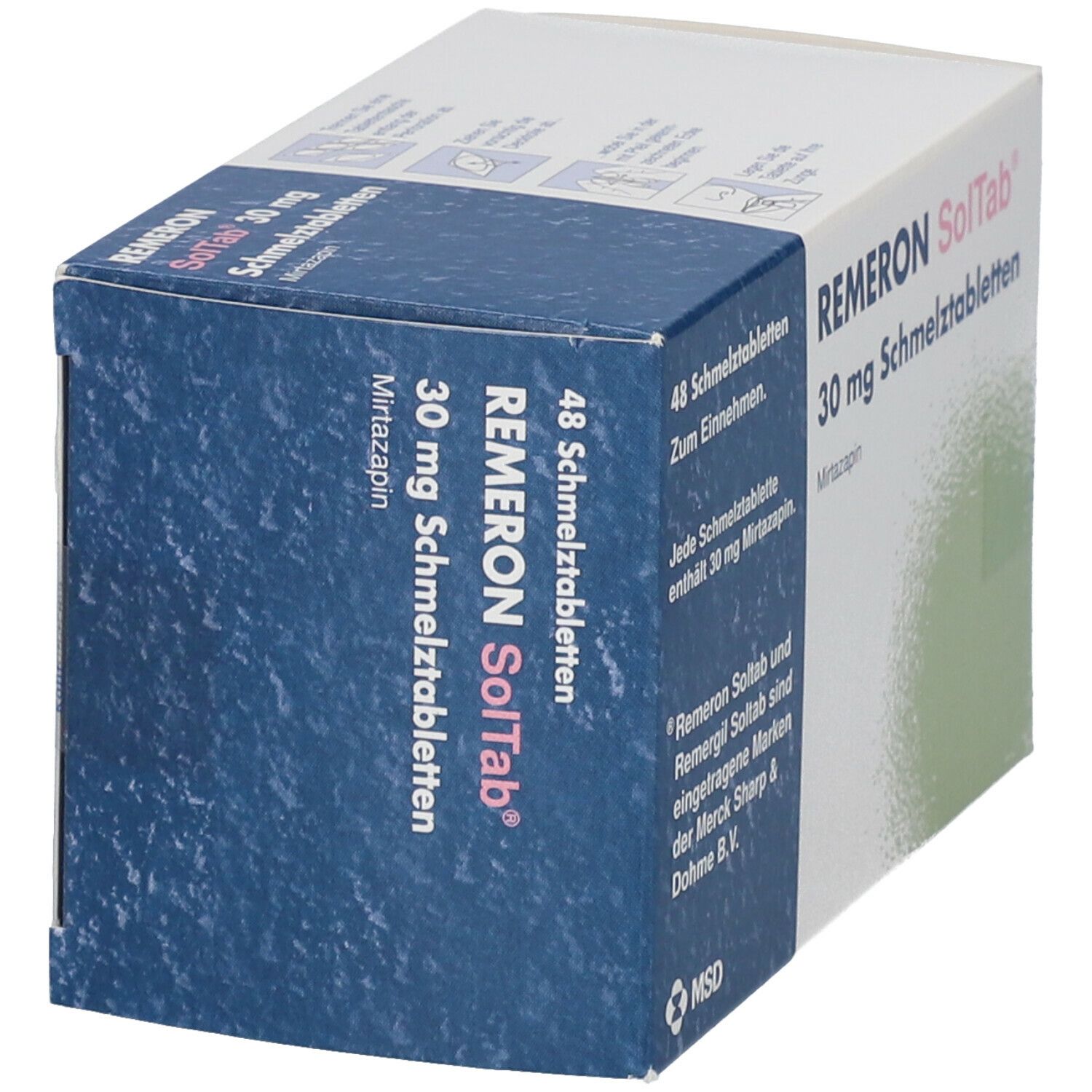 Remeron SolTab 30 mg Schmelztabletten 48 St