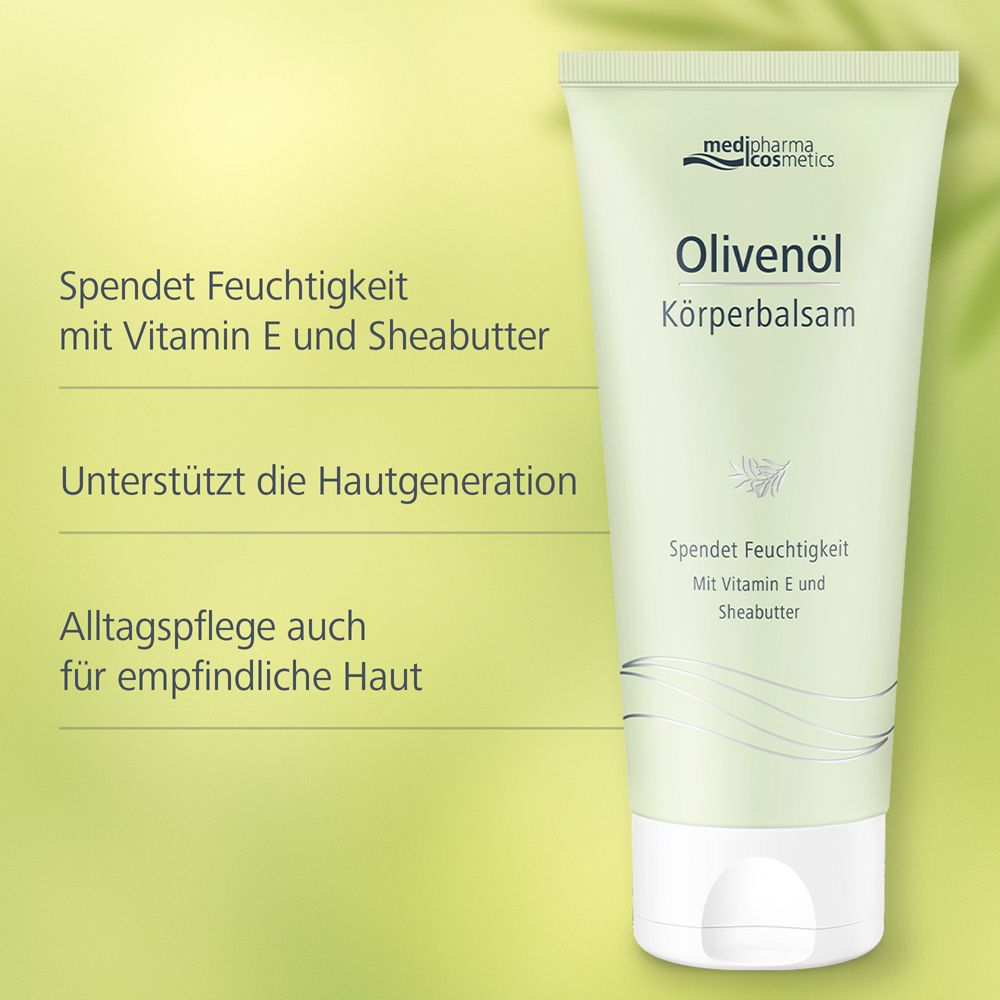 medipharma cosmetics Olivenöl Körperbalsam – Sanfte Feuchtigkeitspflege für trockene und empfindliche Haut