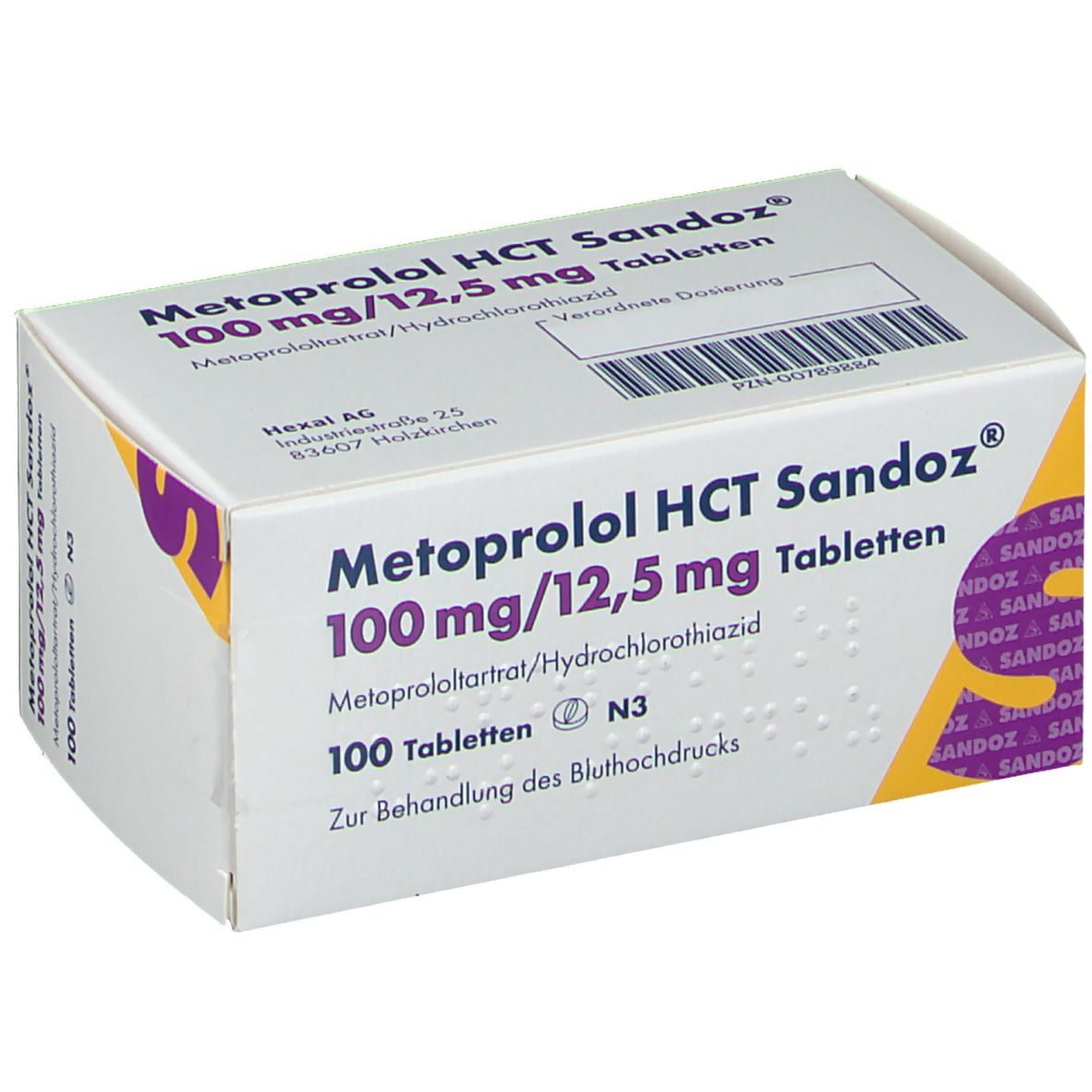 Metoprolol HCT Sandoz® 100 mg/12,5 mg