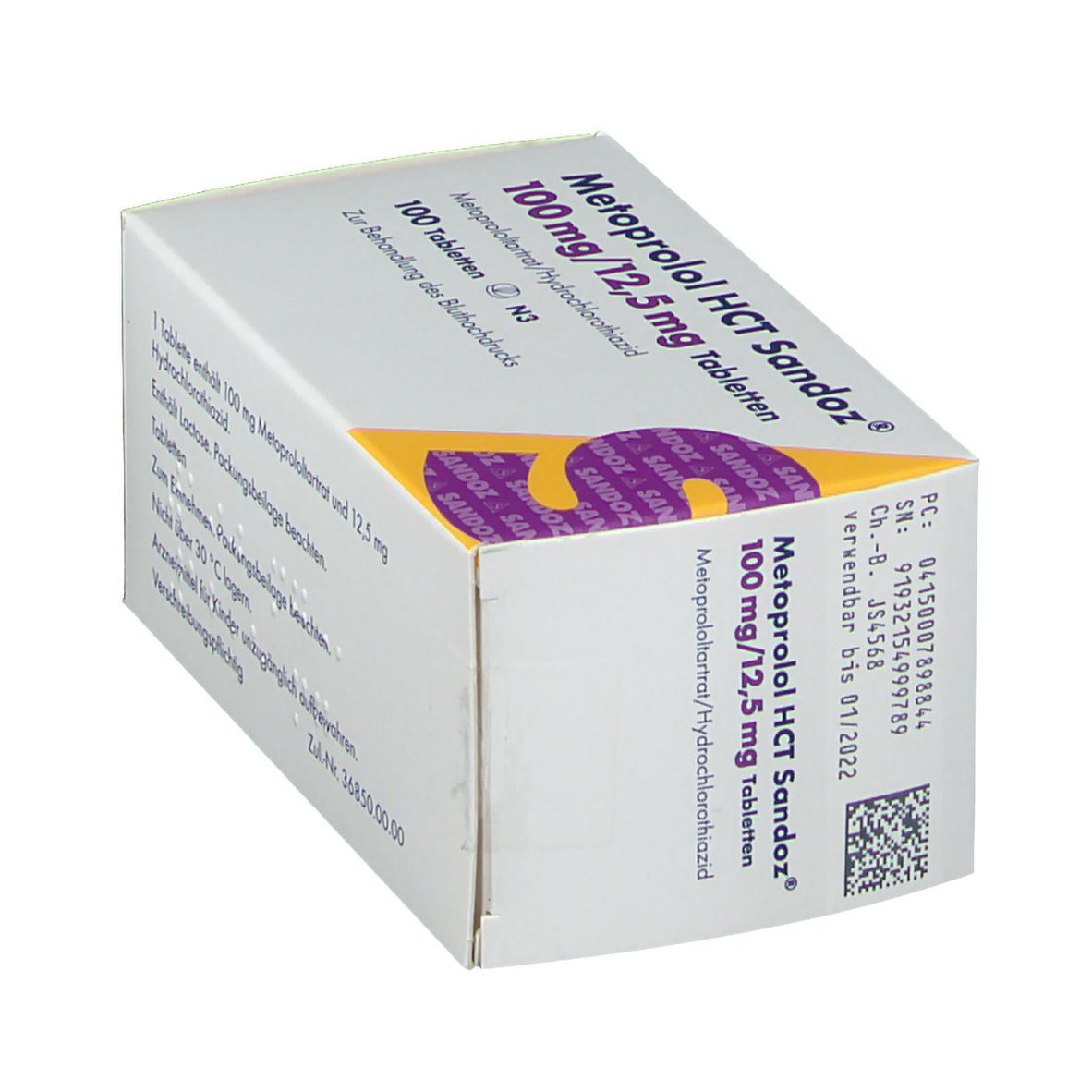 Metoprolol HCT Sandoz® 100 mg/12,5 mg