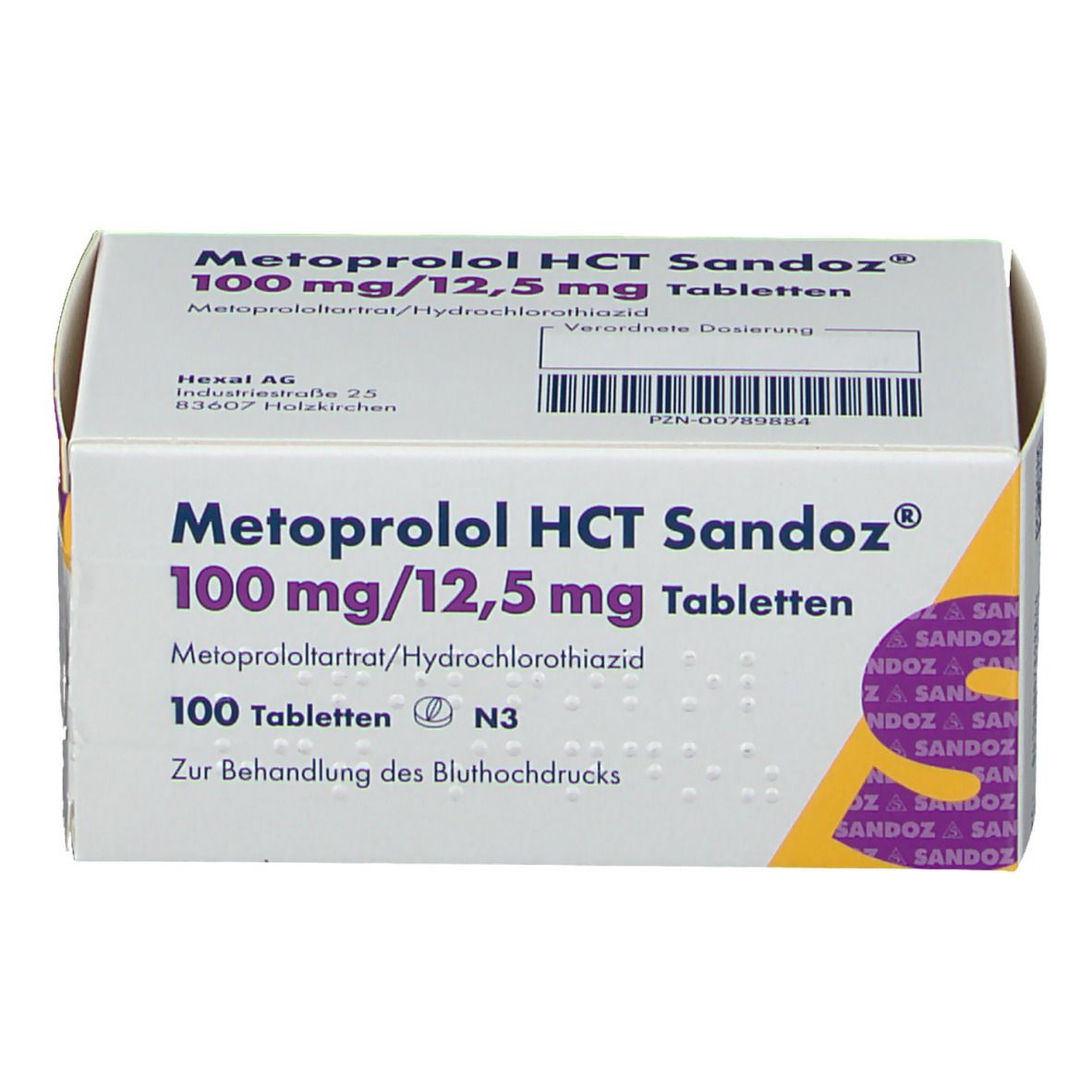 Metoprolol HCT Sandoz® 100 mg/12,5 mg