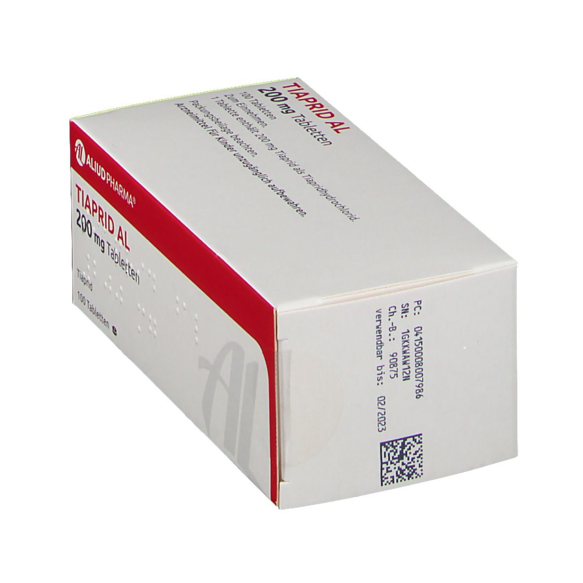 Tiaprid AL 200 mg Tabletten 100 St