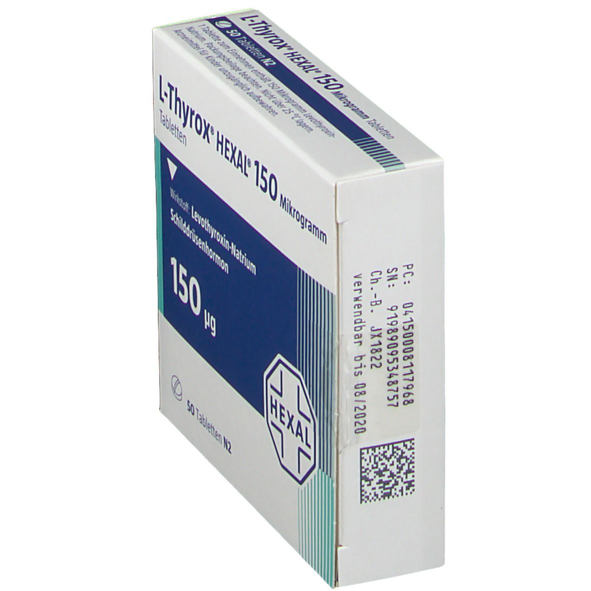 L-Thyrox Hexal 150 Mikrogramm Tabletten 50 St