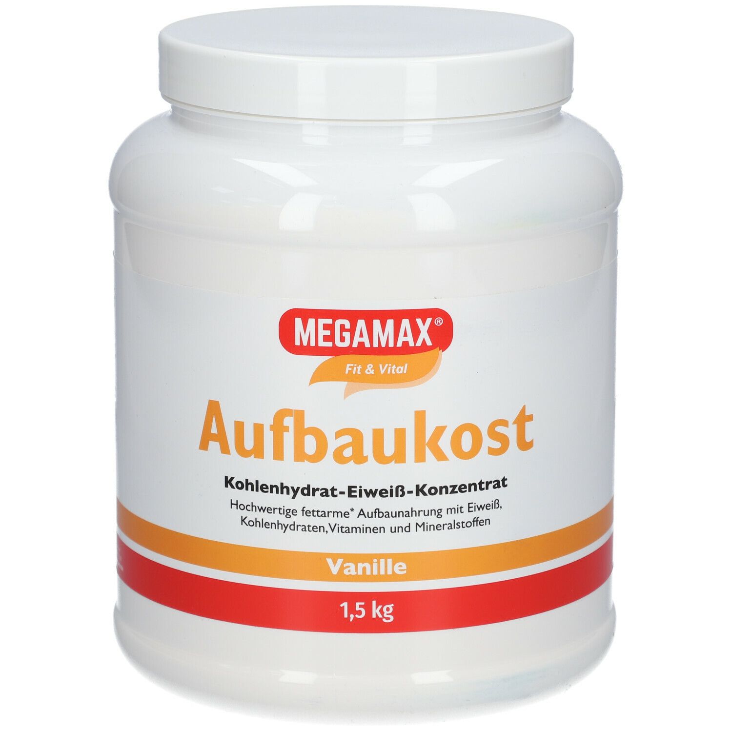 Megamax Aufbaukost Vanille Pulver 1,5 kg