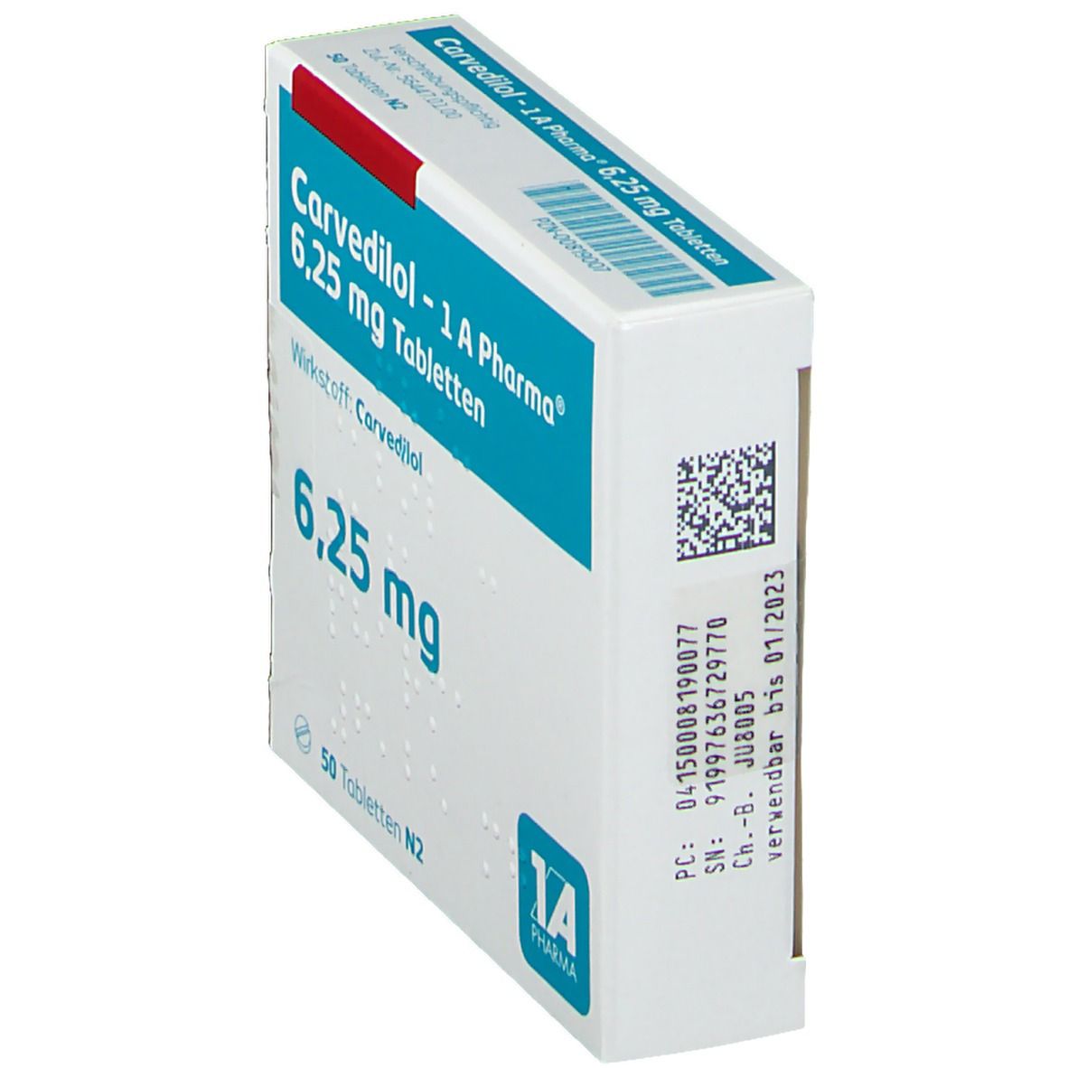 Carvedilol-1A Pharma 6,25 mg Tabletten 50 St