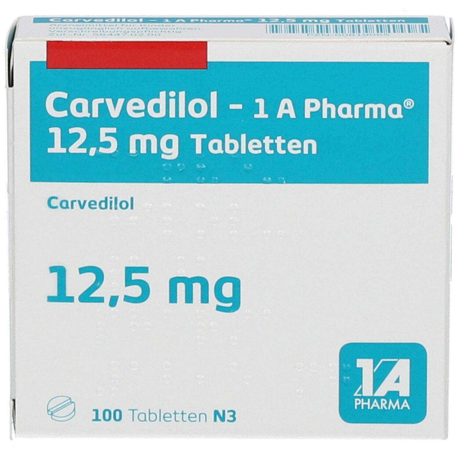 Carvedilol 1A Pharma® 12.5