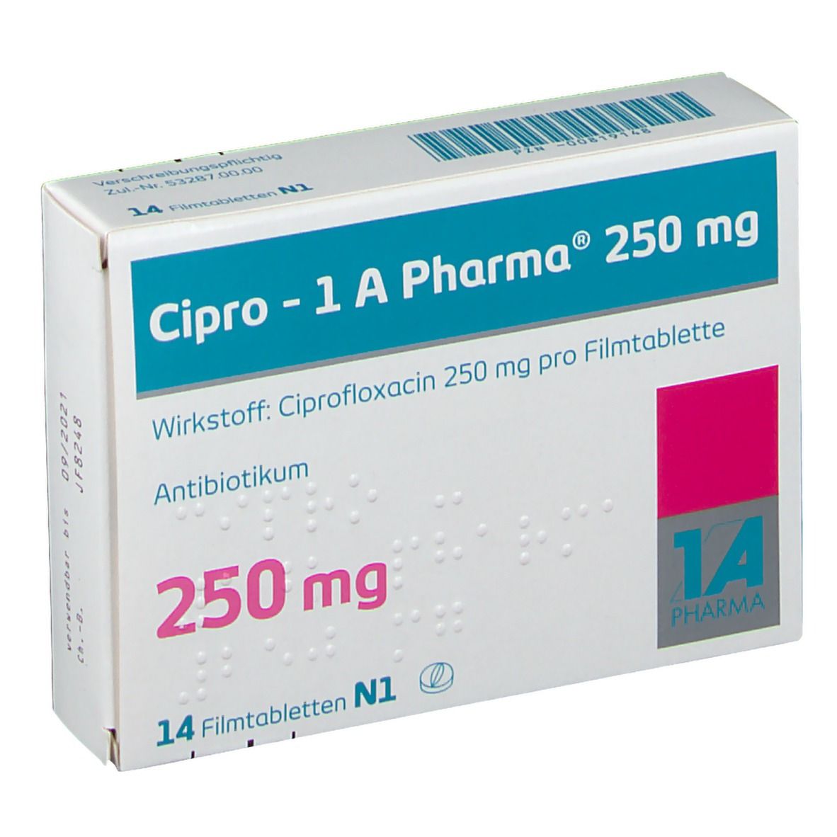 Cipro 1A Pharma® 250Mg