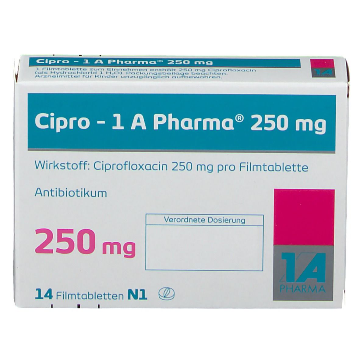 Cipro 1A Pharma® 250Mg