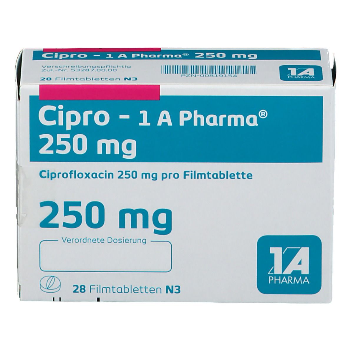 Cipro 1A Pharma® 250Mg