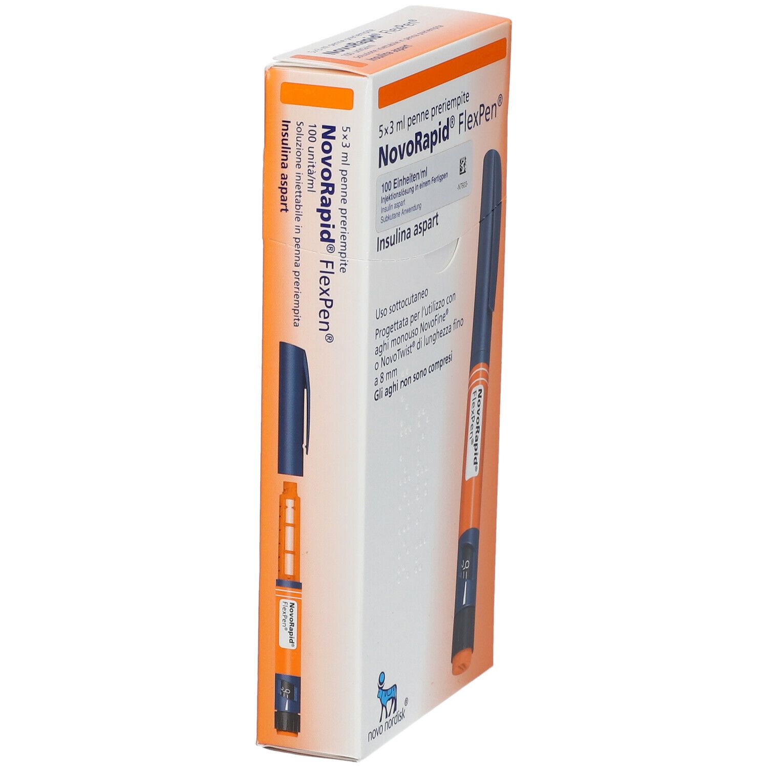 Novorapid FlexPen 100 E/ml Inj.-Lsg.i.e.Fertigpen 5x3 ml Injektionslösung