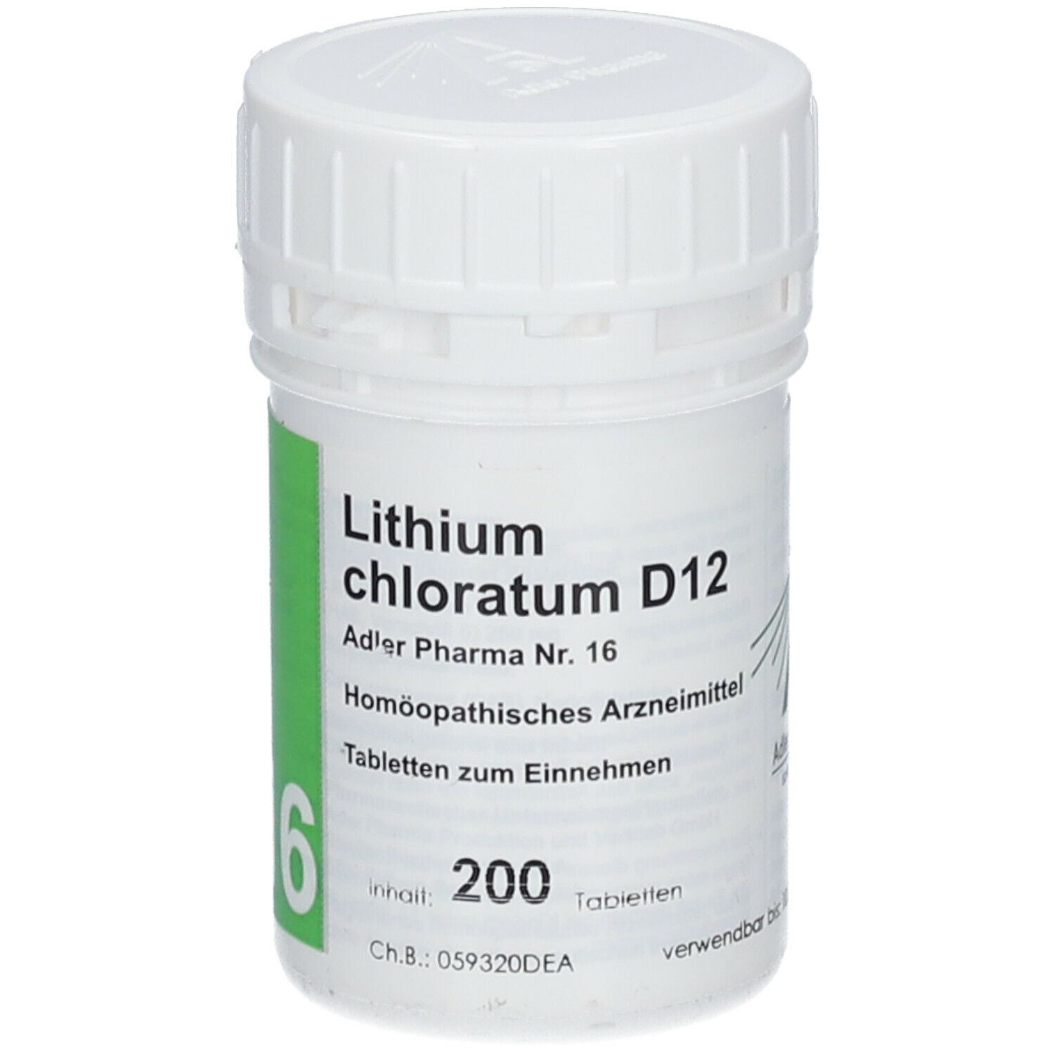 Adler Pharma Lithium chloratum D12 Biochemie nach Dr Schüßler Nr 16 200 St Shop Apotheke