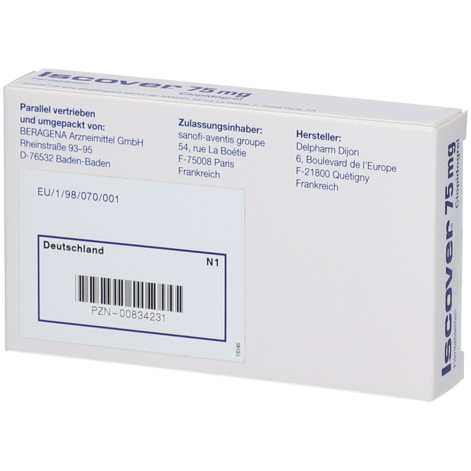 Iscover Color Iscover 75 mg 28 St mit dem E-Rezept kaufen - Shop Apotheke