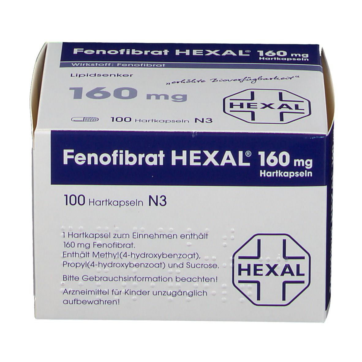 Fenofibrat HEXAL® 160 mg Hartkapseln 100 St mit dem E-Rezept kaufen ...