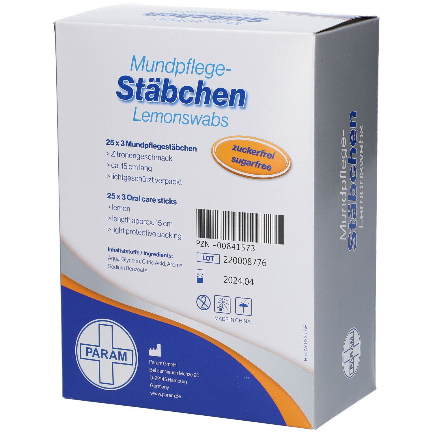 PARAM Lemon Swabs Wattestäbchen