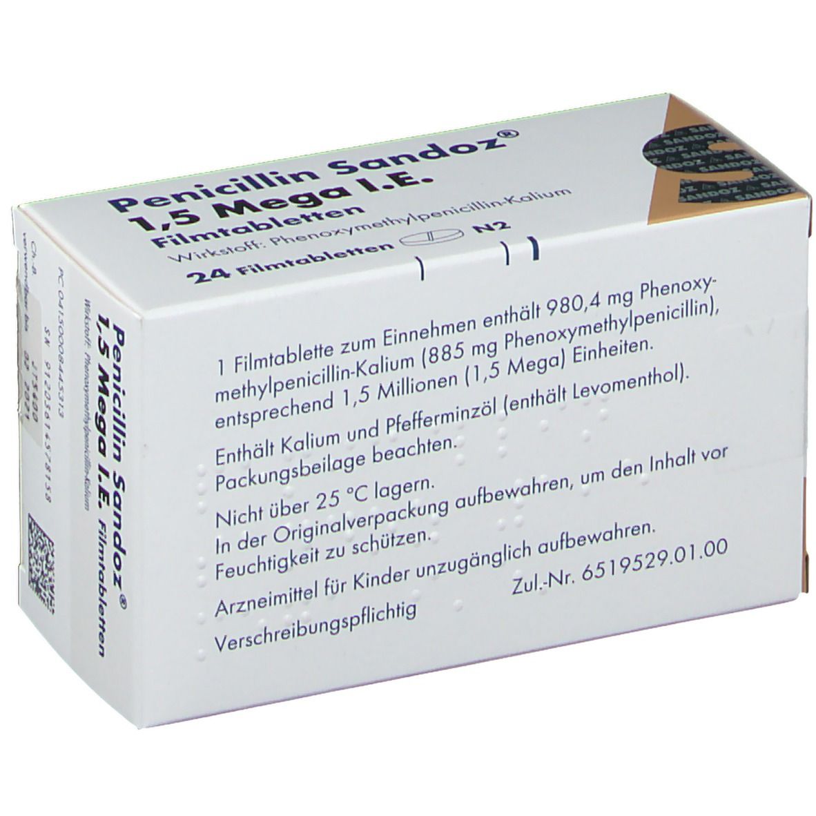 Penicillin Sandoz® 1,5 Mega I.E.