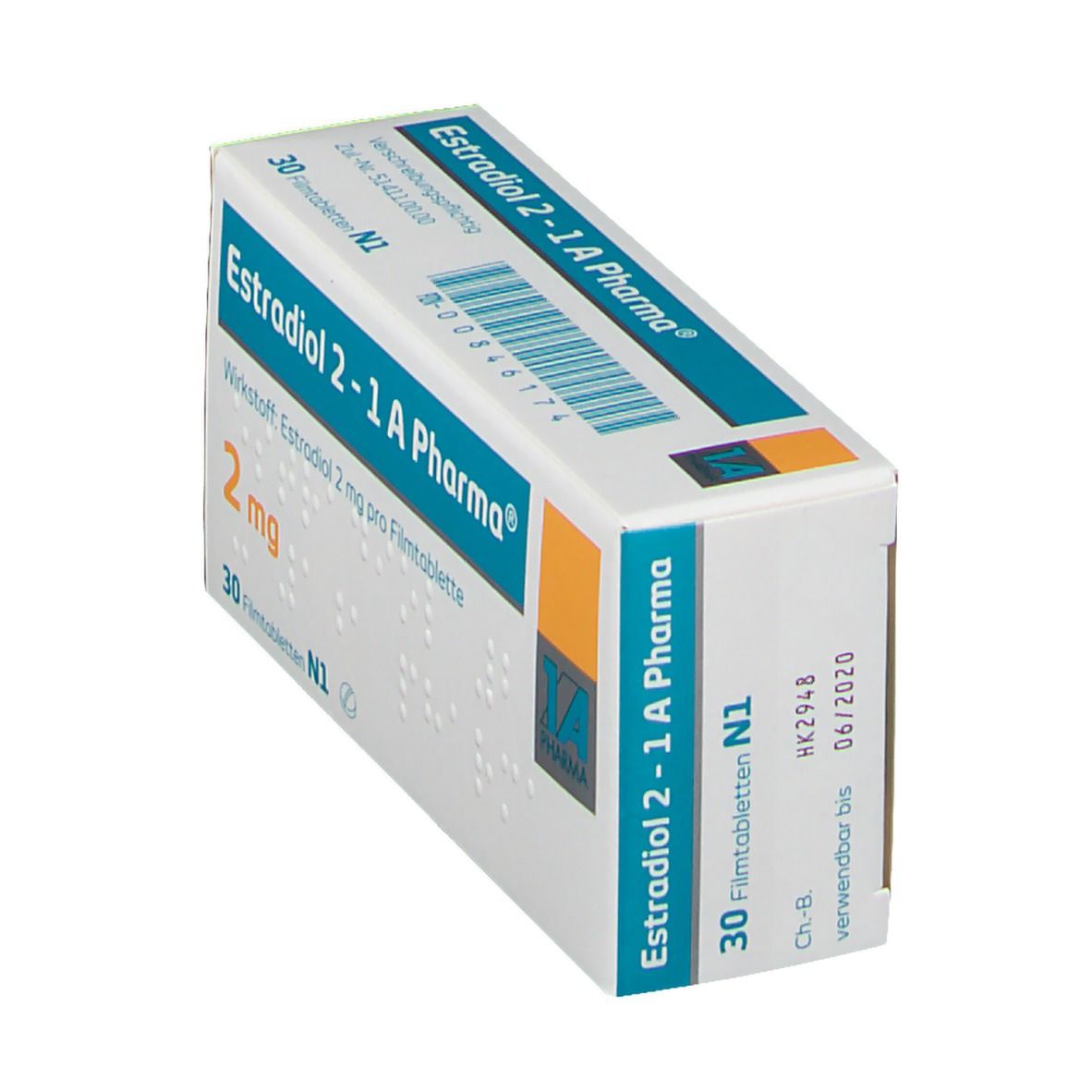 Estradiol 2-1A Pharma Filmtabletten 30 St