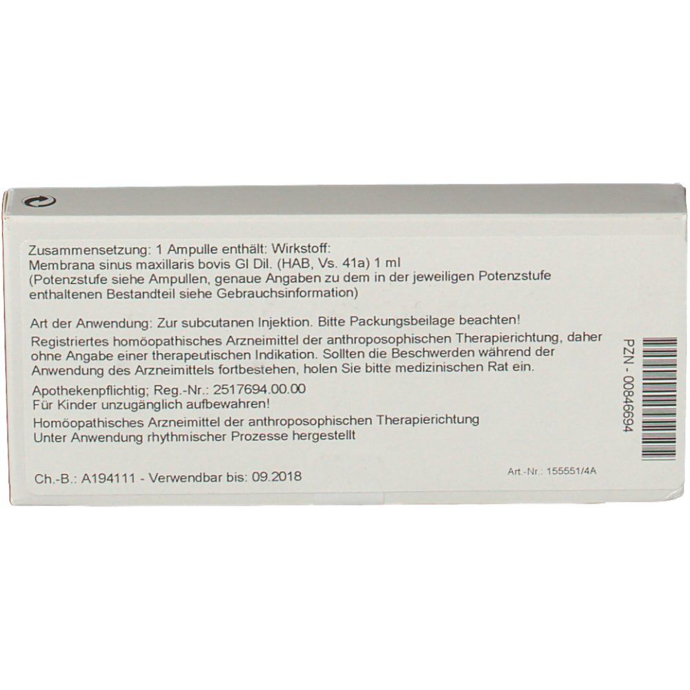 MEMBRANA SINUS MAXILL. GL Serienpackung 2 Ampullen