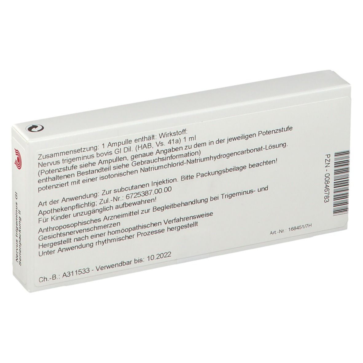 WALA® Nervus Trigeminus Gl Serienpackung 2 Amp.